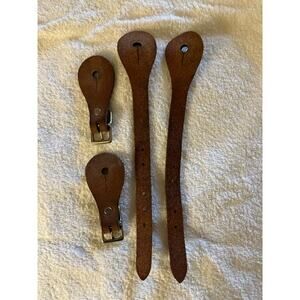 Western spur straps brown Horse Rodeo Equestrian